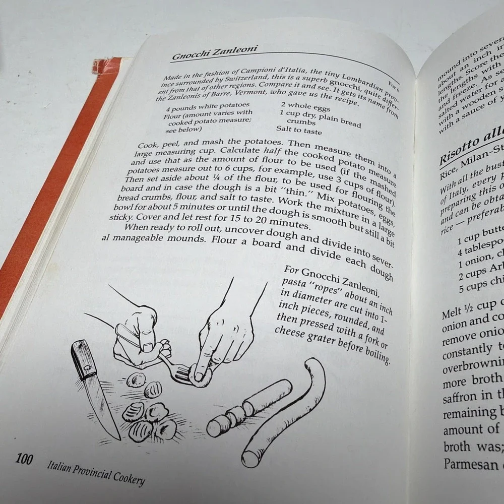 Italian Provincial Cookery More Than 300 Recipes Lazzaro Mendelsohn 1986 HC/DJ